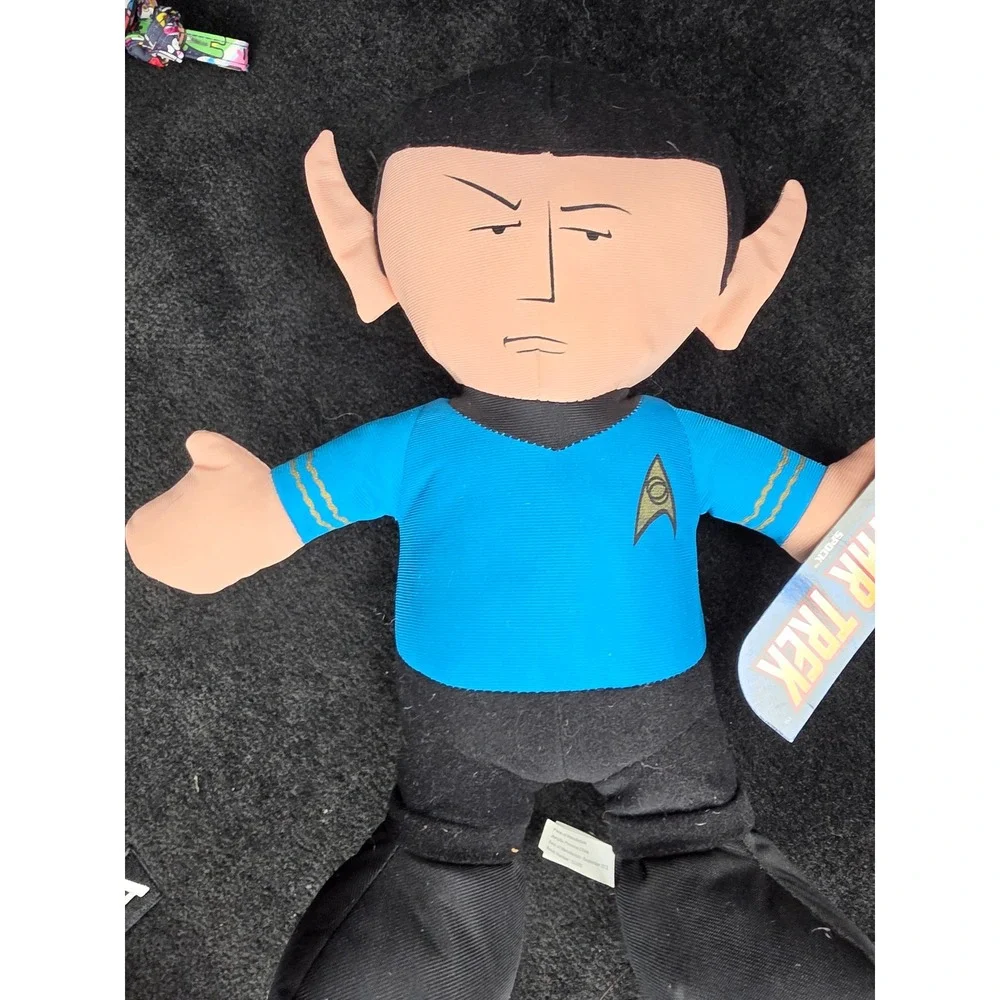 Star Trek Spock Plush Figure Blue Uniform Vulcan Science Officer New With Tags